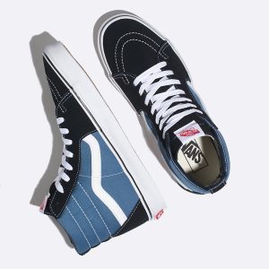 Vans Erkek Spor Ayakkabı Sk8-Hi Lacivert/Beyaz | 45606-549